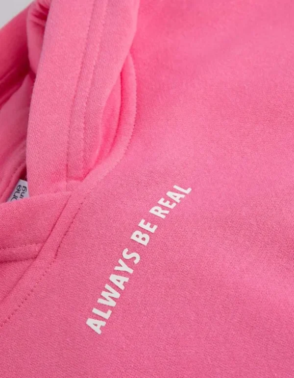Hoodie - Print - pink