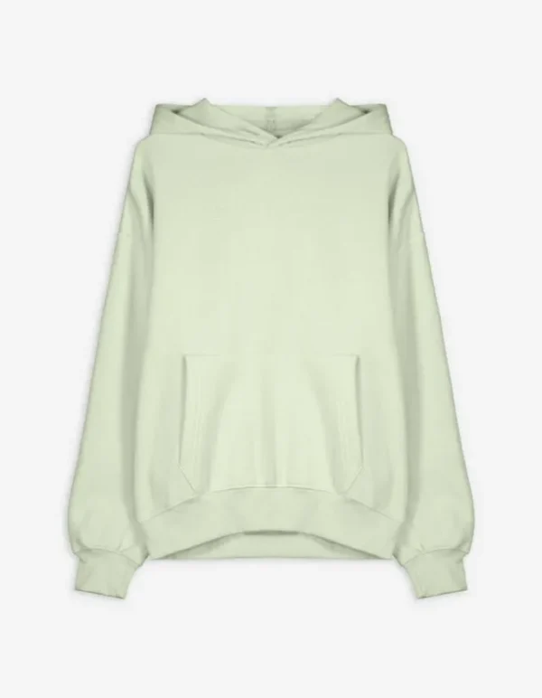 Hoodie - Relax Fit - hellgrün