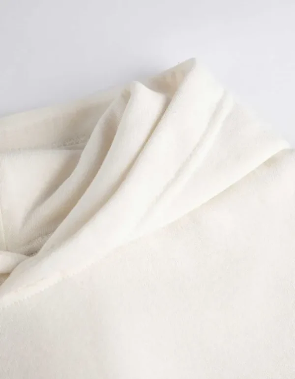 Hoodie - Relax Fit - weiß