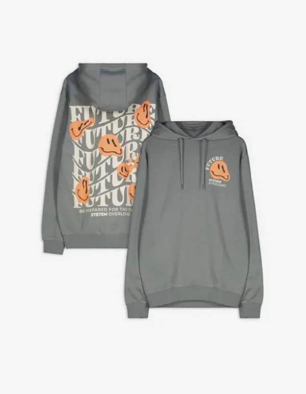Hoodie - Rückenprint - dunkelgrün