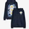 Hoodie - Rückenprint - dunkelblau
