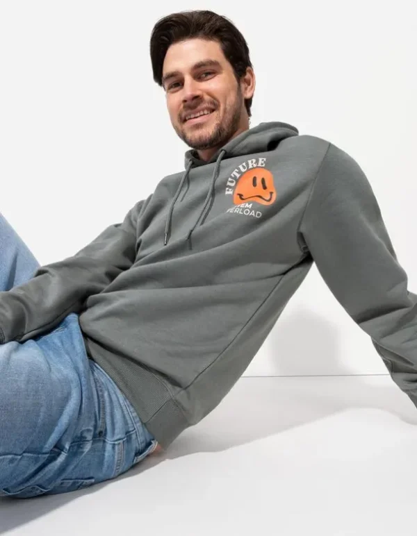 Hoodie - Rückenprint - dunkelgrün