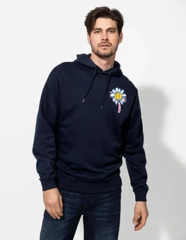 Hoodie - Rückenprint - dunkelblau