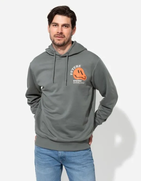 Hoodie - Rückenprint - dunkelgrün