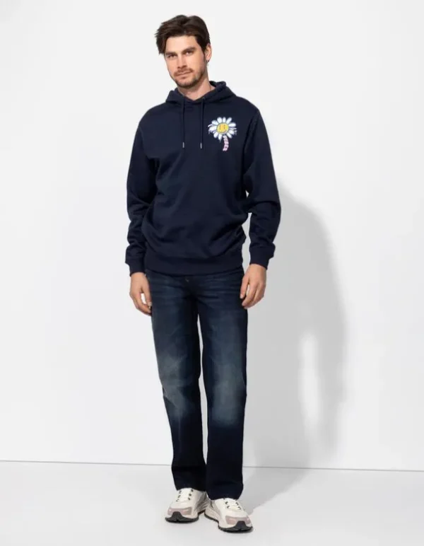 Hoodie - Rückenprint - dunkelblau
