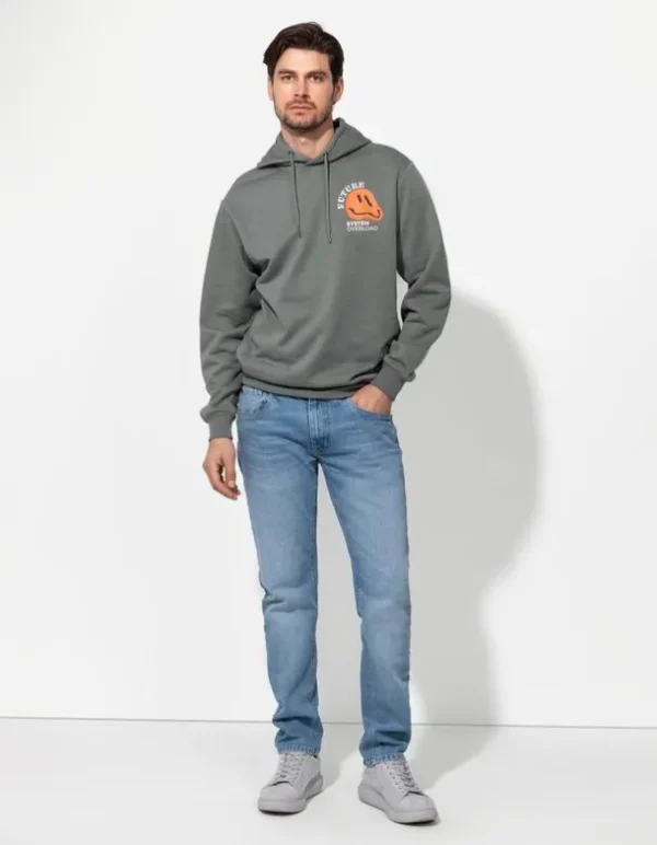 Hoodie - Rückenprint - dunkelgrün