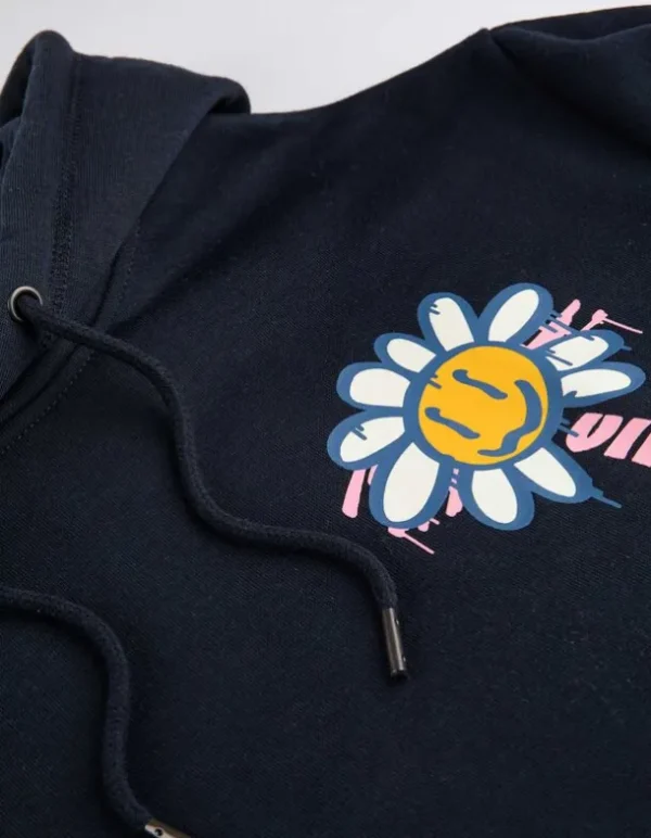 Hoodie - Rückenprint - dunkelblau