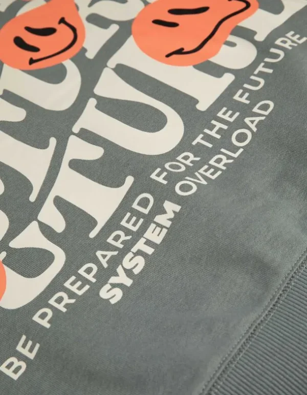 Hoodie - Rückenprint - dunkelgrün