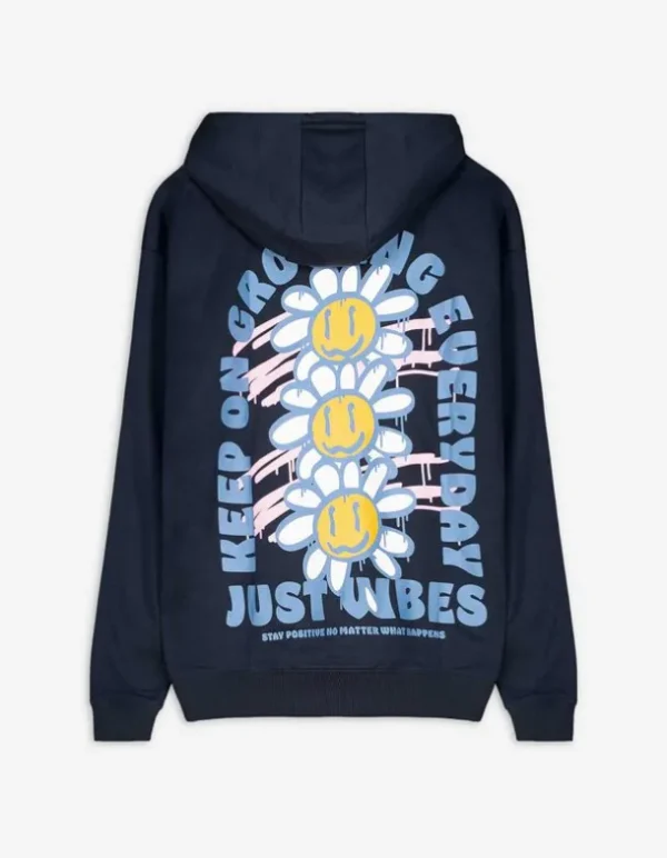 Hoodie - Rückenprint - dunkelblau