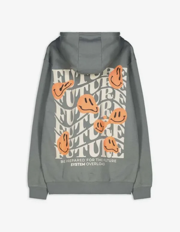 Hoodie - Rückenprint - dunkelgrün