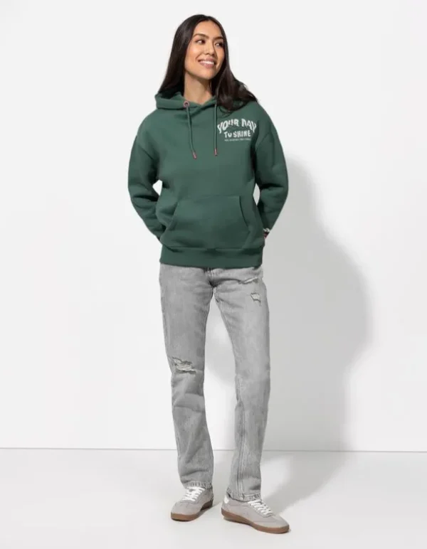 Hoodie - Rückenprint - hellgrün