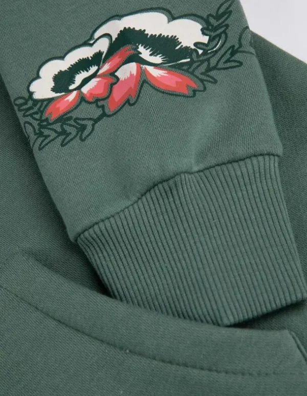 Hoodie - Rückenprint - hellgrün