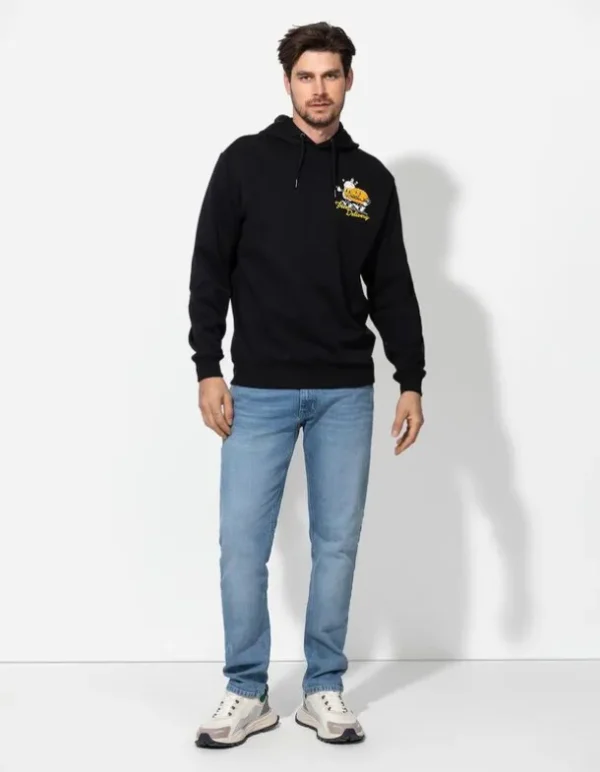 Hoodie - Rückenprint - schwarz