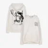 Hoodie - Rückenprint - weiß