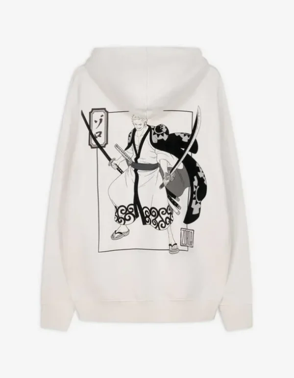 Hoodie - Rückenprint - weiß
