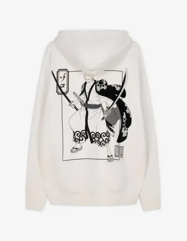 Hoodie - Rückenprint - weiß