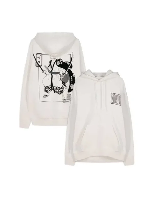 Hoodie - Rückenprint - weiß