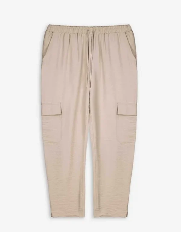 Hose - Aufgesetze Taschen - braun