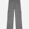 Hose - Aufgesetze Taschen - grau