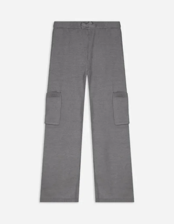 Hose - Aufgesetze Taschen - grau