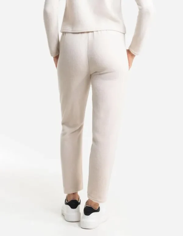 Hose - Bundfalte - beige