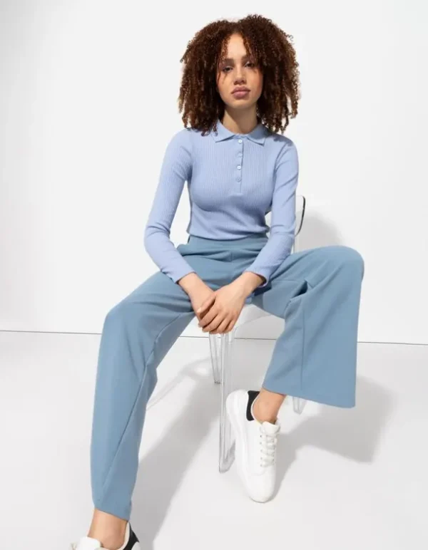 Hose - Jersey - blau