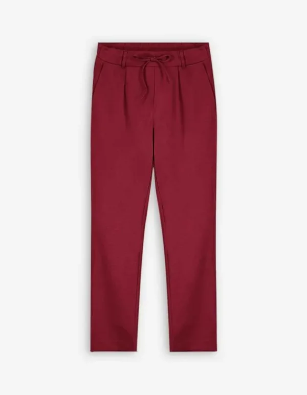 Hose - Regular Fit - dunkelrot