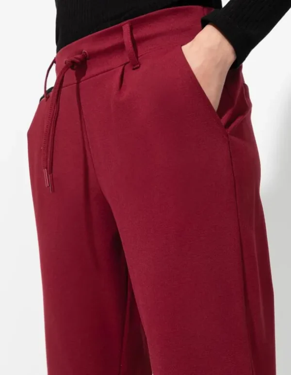Hose - Regular Fit - dunkelrot