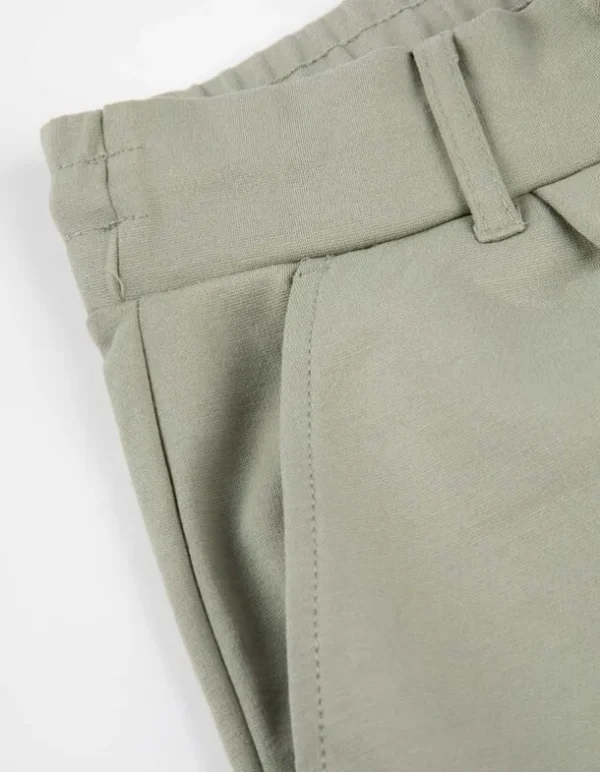Hose - Regular Fit - grün