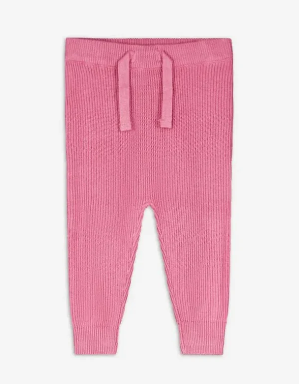 Hose - Rippstrick - pink