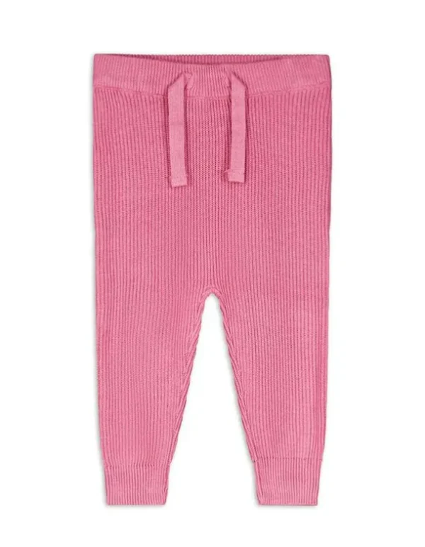 Hose - Rippstrick - pink