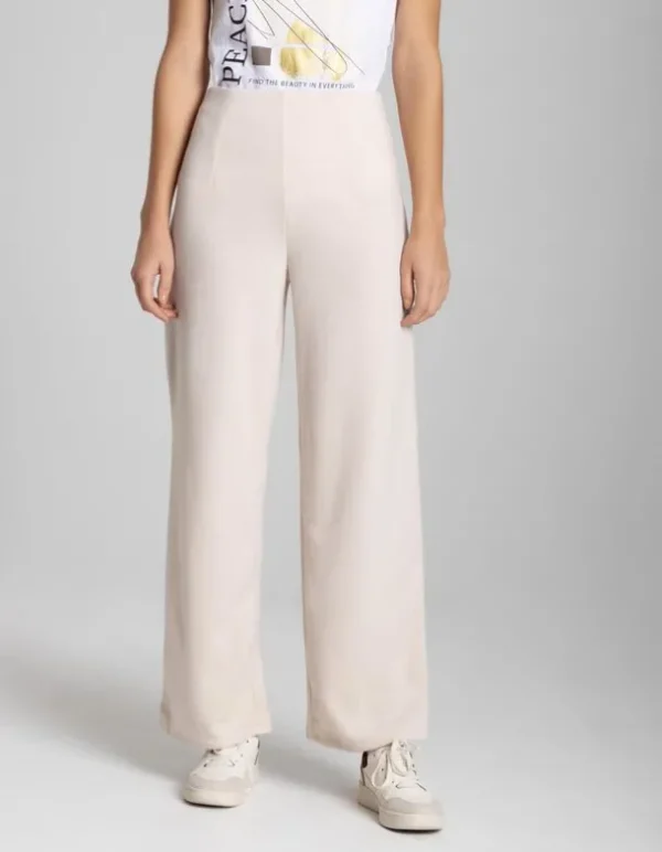 Hose - Straight Fit - beige