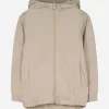 Jacke - Kapuze - beige