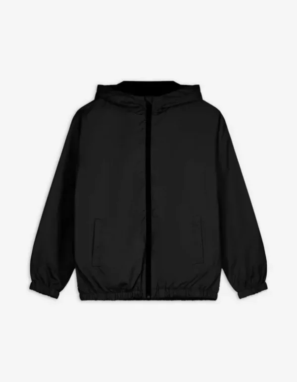 Jacke - Kapuze - schwarz