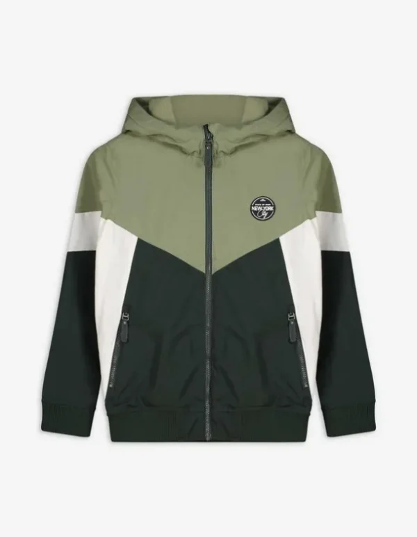 Jacke - Mehrfarbiges Design - hellgrün