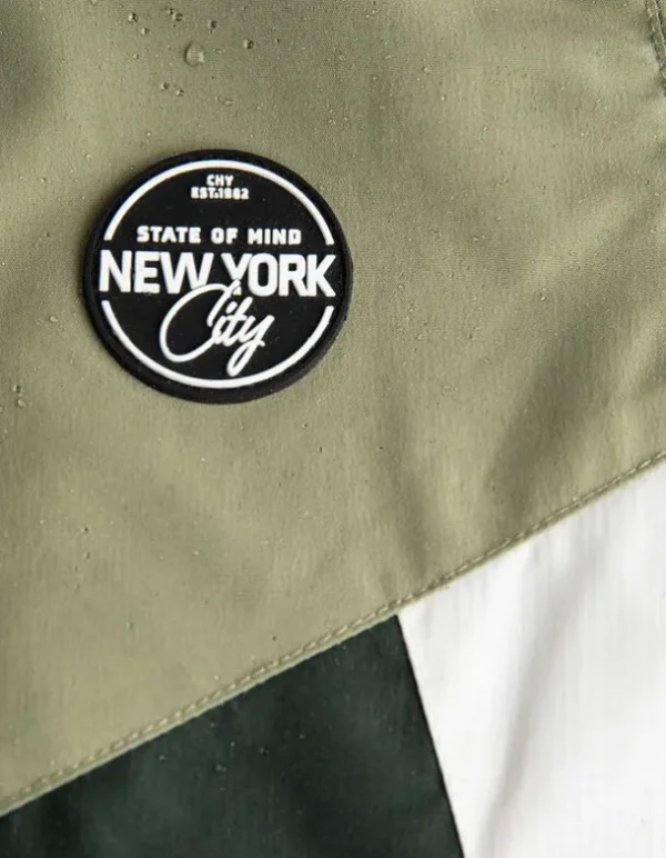 Jacke - Mehrfarbiges Design - hellgrün