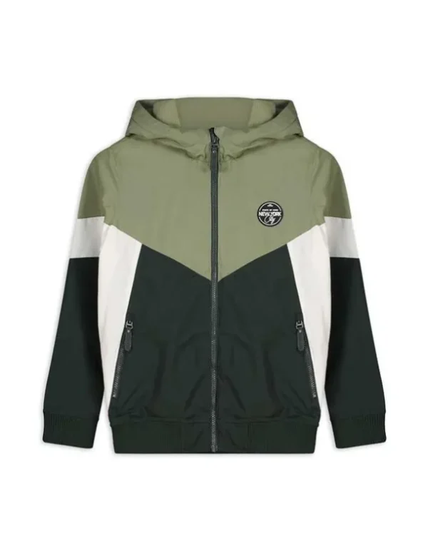 Jacke - Mehrfarbiges Design - hellgrün