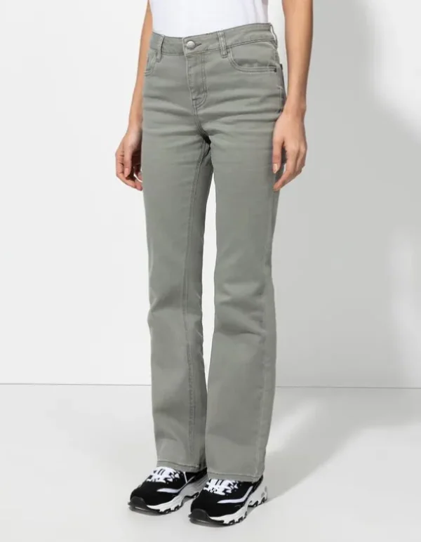 Jeans - Bootcut Fit - dunkelgrün