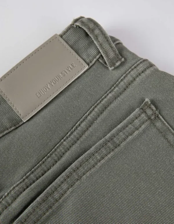 Jeans - Bootcut Fit - dunkelgrün