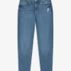 Jeans - Girlfriend Fit - blau