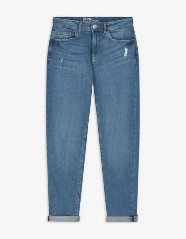 Jeans - Girlfriend Fit - blau