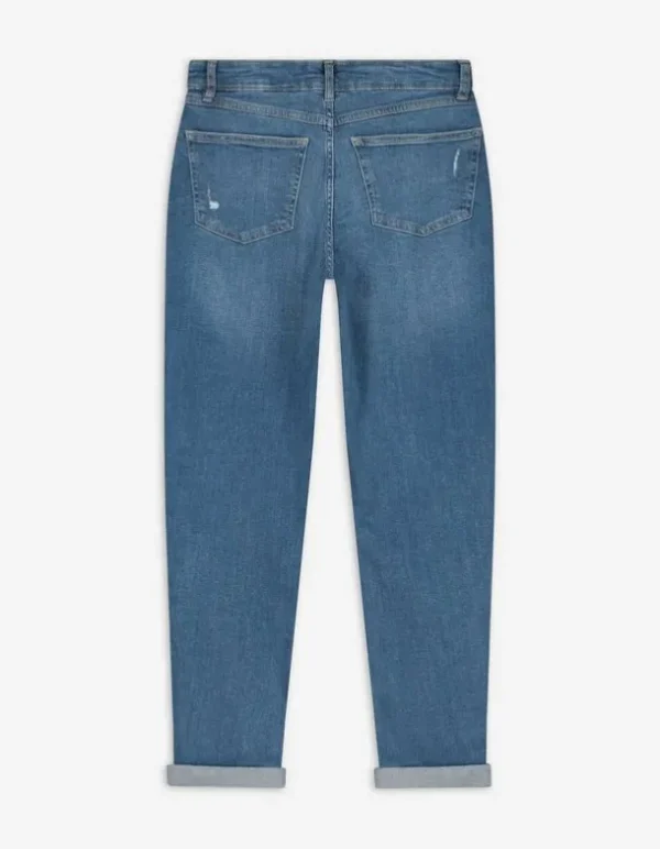 Jeans - Girlfriend Fit - blau