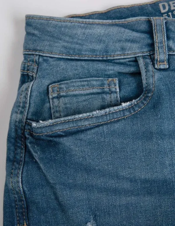 Jeans - Girlfriend Fit - blau