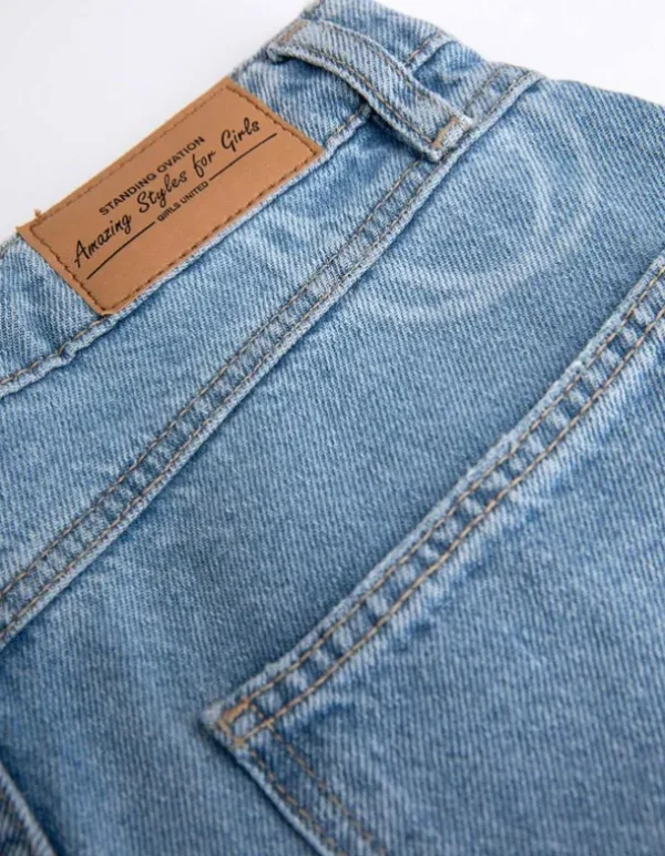 Jeans - Laserprint - hellblau