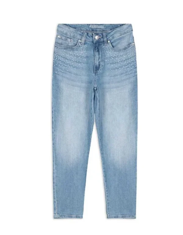 Jeans - Mom Fit - blau