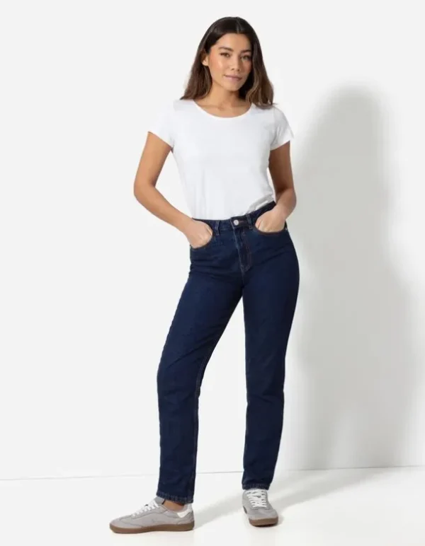 Jeans - Mom Fit - dunkelblau