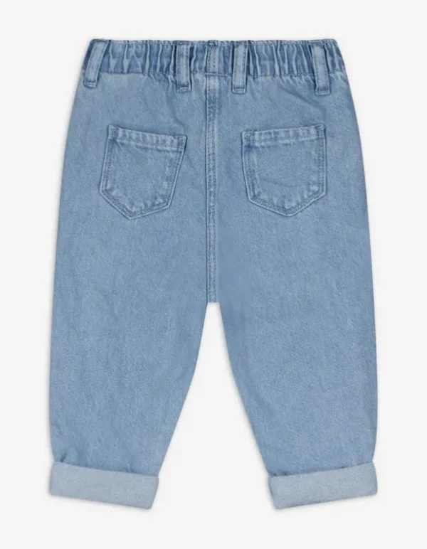 Jeans - Stickereien - hellblau