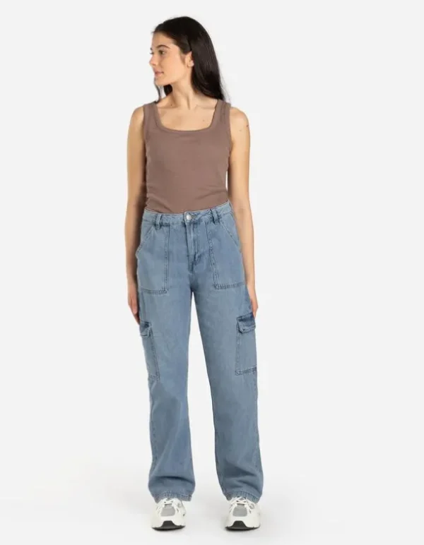 Jeans - Straight Fit - blau