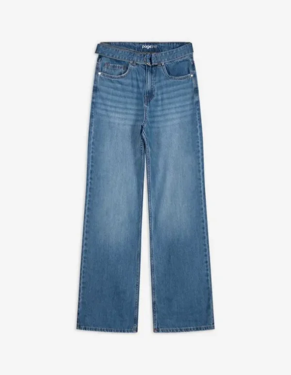 Jeans - Straight Fit - blau