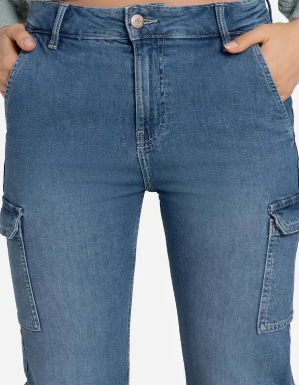 Jeans - Straight Fit - blau